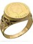 Üç Güllü Model 22 Ayar Ata Çeyrekli Altın Erkek Yüzük 3