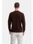 Siyah Erkek Slim Fit Pamuk Karışımlı Selanik Örgü Sweatshirt 3
