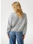 Yuvarlak Yaka Baskılı Gri Kadın Sweatshırt Rachele Kadın Sweatshirt 4