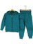 ATA30594.0 Erkek Çocuk Kapüşonlu Fermuarlı 2 Iplik Yeşil Eşofman Takımı 1