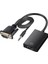 G-537K 3.5 mm Ses Girişli VGA To HDMI Çevirici Adaptör 1