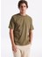 Yuvarlak Yaka Haki Erkek T-Shirt 261 Lcm 242001 Hevass Haki 1