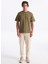 Yuvarlak Yaka Haki Erkek T-Shirt 261 Lcm 242001 Hevass Haki 2