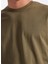 Yuvarlak Yaka Haki Erkek T-Shirt 261 Lcm 242001 Hevass Haki 4