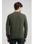 Newdiagonal Erkek O Yaka Sweatshirt Yeşil 3