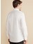 Slim Fit Klasik Yaka Beyaz Erkek Gömlek BBFW25MSH019 5