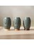 Pamore Dekoratif Vazo - Çam Yeşili / Ahşap Tabanlı 5