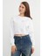 3 Iplik Fiyonk Nakışlı Crop Sweatshirt 5