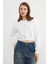 3 Iplik Fiyonk Nakışlı Crop Sweatshirt 6