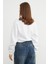 3 Iplik Fiyonk Nakışlı Crop Sweatshirt 8