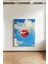 Yanan Dudaklar Gökyüzü - Kanvas Tablo - Pop Art Sürrealist Modern Duvar Dekoru 1