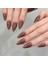 10'lu Kahverengi Uzun Badem TT1326 Tekrar Kullanılabilir El Yapımı Protez Takma Tırnak - Kahverengi-L 1