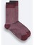 Erkek Bordo Desenli Bambu Soket Çorap A52Y8500 2