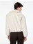 Uzun Kollu Cepli Fermuarlı Crop Peluş Bomber Ceket 4