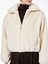 Uzun Kollu Cepli Fermuarlı Crop Peluş Bomber Ceket 5