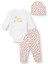 Kız Bebek Body-Patikli Alt-Şapka Interlok Bisiklet Yaka Uzun Kol Patikli Paça 1