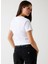 Yuvarlak Yaka Baskılı Beyaz Kadın T-Shirt Krystal Kadın Regular Fit T-Shirt 4
