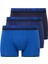 3'lü Paket, Erkek Boxer, Pamuklu, Lacivert-Saks 1