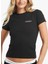 Yuvarlak Yaka Baskılı Siyah Kadın T-Shirt Guess Jeans Kadın Slim Fit T-Shirt 2