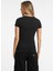 Yuvarlak Yaka Baskılı Siyah Kadın T-Shirt Guess Jeans Kadın Slim Fit T-Shirt 4