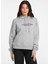 Kapüşon Yaka Baskılı Gri Kadın Sweatshırt Guess Jeans Kadın Sweat 2
