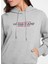 Kapüşon Yaka Baskılı Gri Kadın Sweatshırt Guess Jeans Kadın Sweat 3