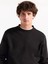 Yuvarlak Yaka Siyah Erkek Sweatshırt 261 Lcm 241042 Dorres Siyah 3