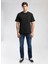 Yuvarlak Yaka Siyah Erkek T-Shirt 261 Lcm 242003 West Siyah 1