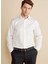 Slim Fit Klasik Yaka Beyaz Erkek Gömlek BBFW25MSH020 1