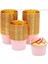 Gold Parlak Altın Metalik Pembe Muffin Kek Cupcake Kapsülü 25 Adet 4