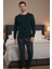 Luxury Thermal Erkek Pijama Takımı 9747 Yeşil 2