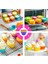6'lı Yıkanabilir Tekrar Kullanılabilir Silikon Muffin Mini Kek Cupcake Pişirme Kalıbı 5