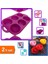 6 Adet Muffin Kek Kalıbı + 6 Bölmeli Silikon Muffin Kek Kalıbı - 2li Set ABC456 1