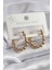 316L Çelik Gold Renk Topçuk Halka Model Kadın Küpe - TJ-BKP8301 1