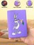 Tüm Ülke Pasaportlarına Uyumlu Bugsbunny Mor Vinleks Pasaport Kılıfı Kabı 5