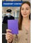 Pasaport Kılıfı Pasaportluk Desenli Pasaport Kabı Su Geçirmez Purple Dance 4