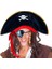 Bfs Nessiworld Yetişkin Boy Kadife Kaptan Jack Sparrow Korsan Şapkası ve Plastik Korsan Göz Maskesi 2