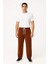 Erkek Fitilli Kadife Cepli Buggy Pantolon Oversize Rahat Kalıp - Kahverengi 1