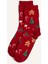 Kadın Yılbaşı Temalı 2'li Pamuklu Uzun Çorap 2
