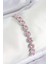 Pirinç Pembe Zirkon Taşlı Daire Baget Model Gümüş Renk Vıp Seri Kadın Bileklik - TJ-BB7511 1
