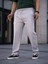 Erkek Keten Cepli Çıma Dikişli Jogger Buggy Pantalon Rahat Kalıp - Gri 4