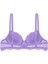 Anna 2735 Dantelli Dekolte Dolgulu Push-Up Sütyen ve Külot Takımı- Lila 4