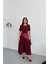 Kadın A Kesim Kısa Kollu Midi Boy Günlük Elbise NBNP018 3