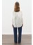 Tasarım Detaylı Oversıze Gömlek Ekru 6