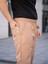Erkek Keten Cepli Çıma Dikişli Jogger Buggy Pantalon Rahat Kalıp - Kahverengi 4