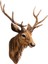 Monte Geyik Başı Dekorasyon Heykeli Geyik Heykeli Süsü #2 (Yurt Dışından) 2