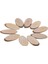 Dokunma Için 10X Oval Ahşap Dilimler Diskleri (Yurt Dışından) 4