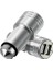 Çakmaklık Oto Araç Hızlı Şarj Aleti USB Çift Girişli Çakmaklık Şarjı Metal Gövde Metal Araç Başlık 12-24V 1