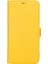 Apple iPhone 13 Pro Max Uyumlu Deri Cüzdanlı Kılıf Limon Sarı 2