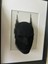 Batman Maskesi Duvar Dekoru - 3D Katmanlı Sanat Siyah Beyaz 5